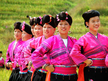 Yao Women with Long Hair