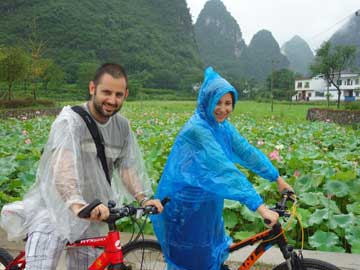 Cycling around Yangshuo